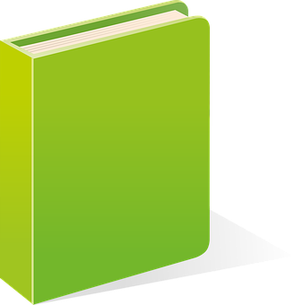 Green Cover Book Vector PNG Image