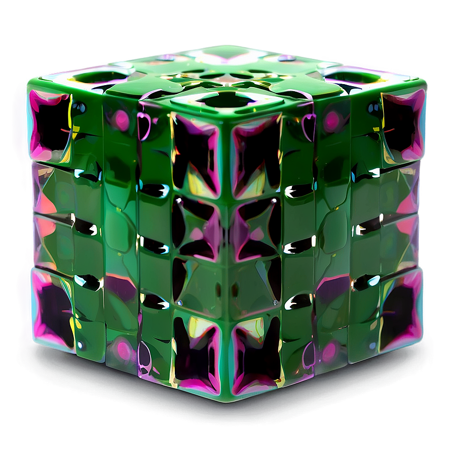 Green Cube Png Gfc PNG Image