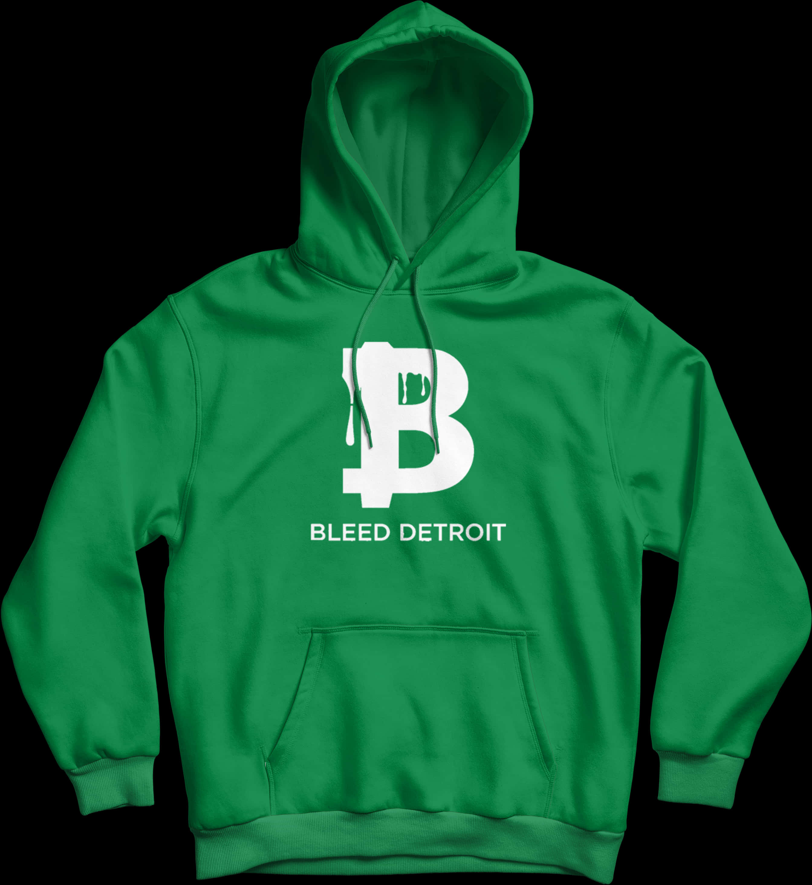 Green Detroit Hoodie PNG Image