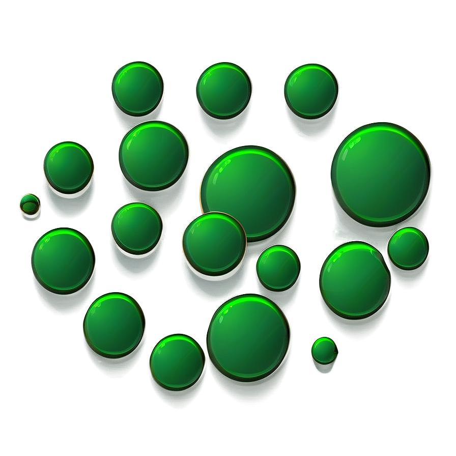 Green Dot In Flat Design Png Qif63 PNG Image