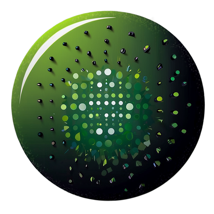 Green Dotted Circle Png Qwv88 PNG Image