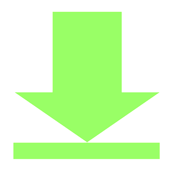 Green Download Arrow Icon PNG Image