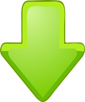 Green Downward Arrow Icon PNG Image