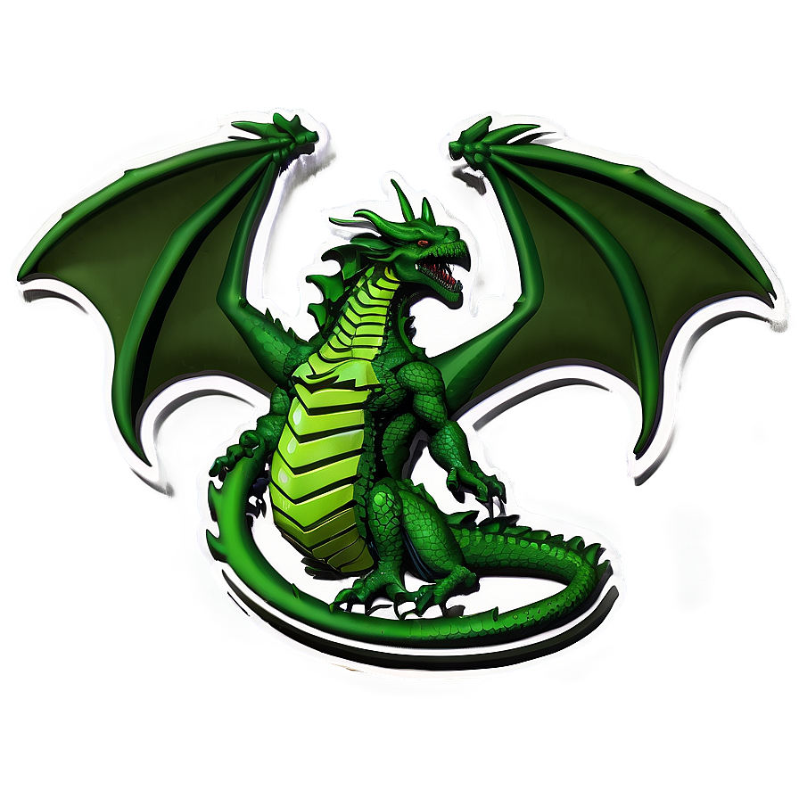 Green Dragon Emblem Png Xsa46 PNG Image