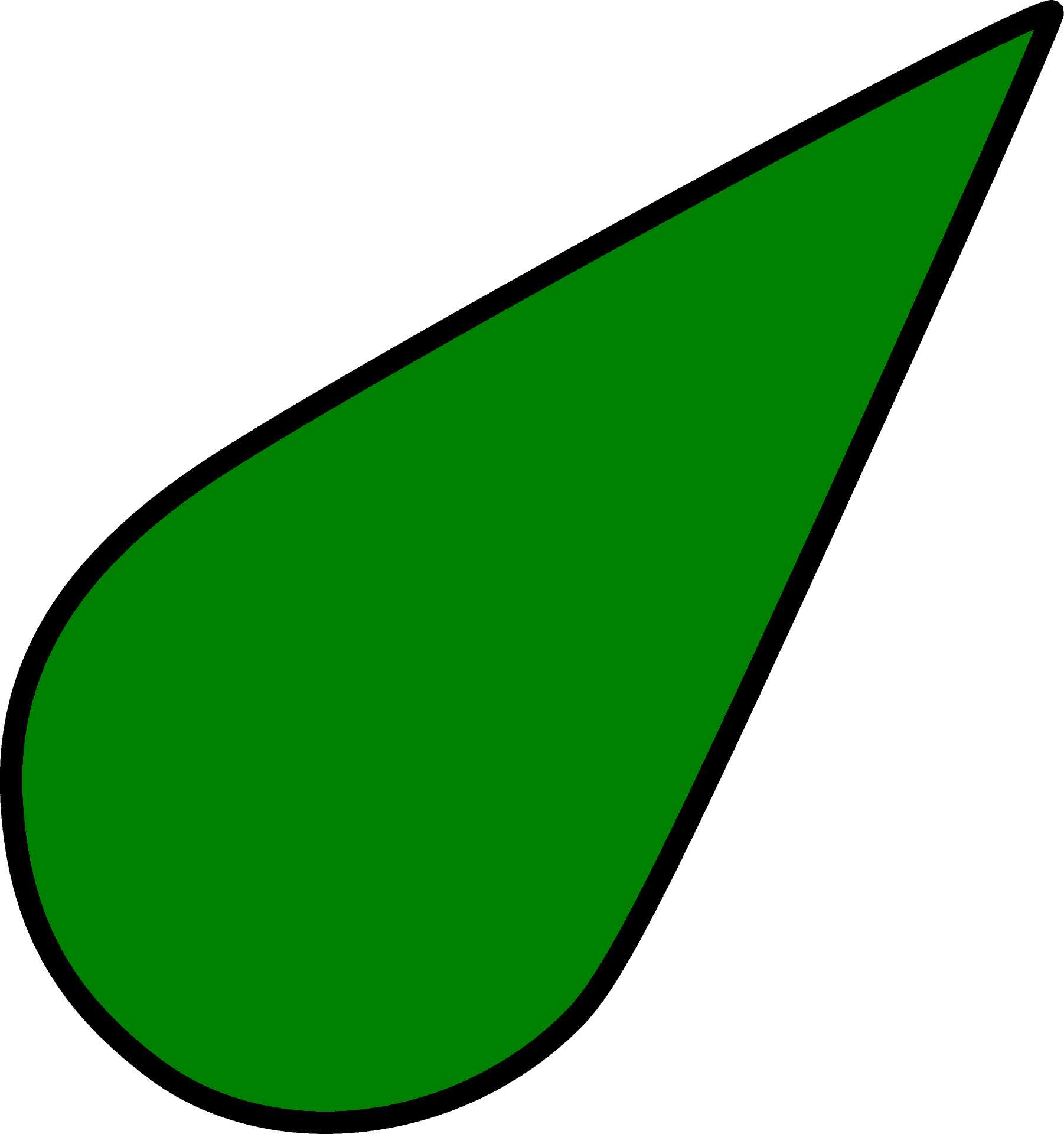 Green Drop Icon PNG Image