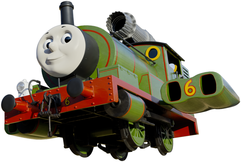 Green Engine Number6 PNG Image