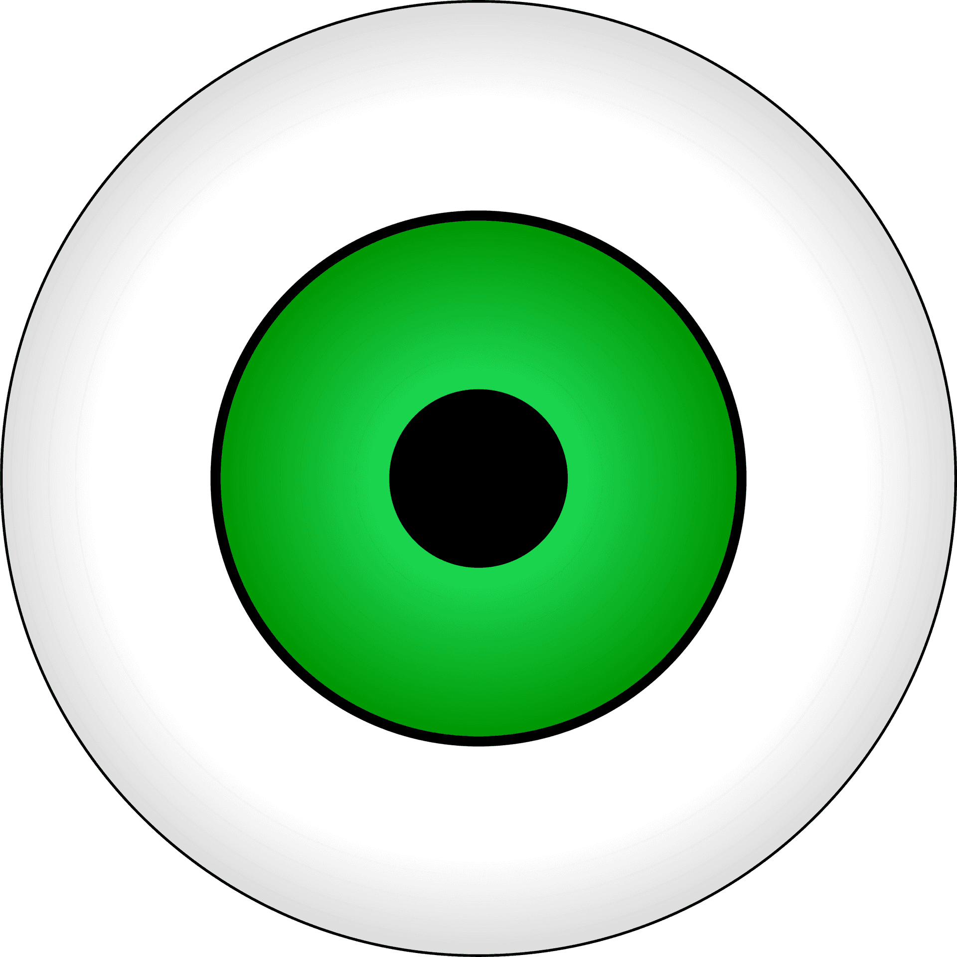 Green Eye Clipart PNG Image