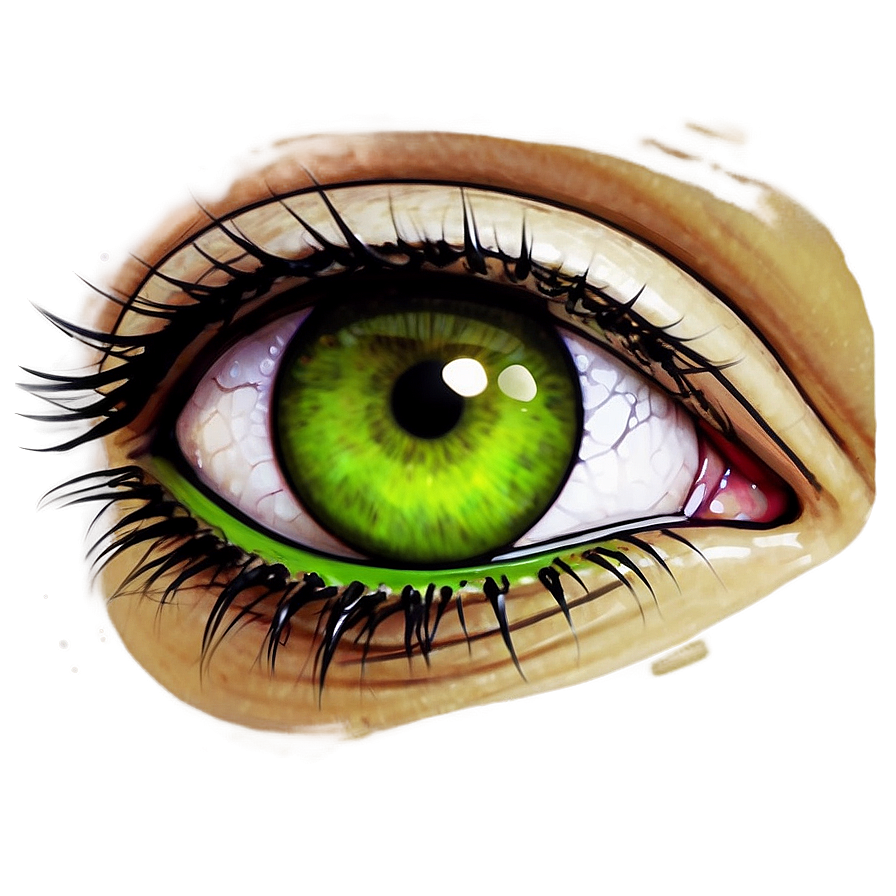 Green Eye Digital Illustration Png 06262024 PNG Image