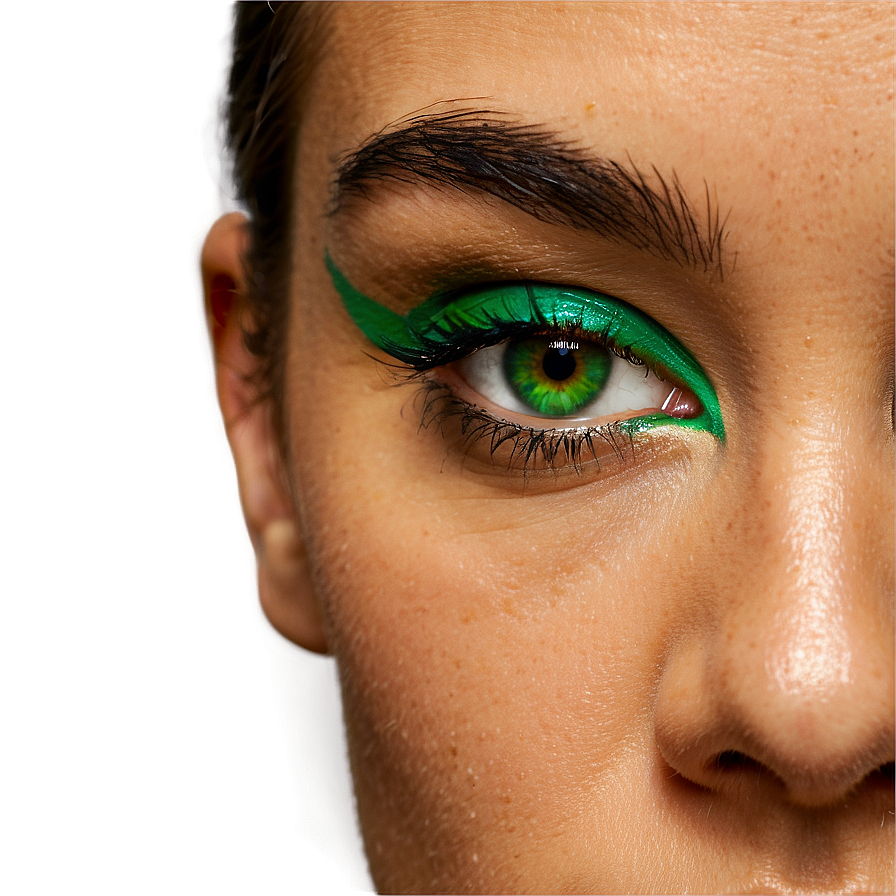 Green Eye Makeup Look Png 06262024 PNG Image