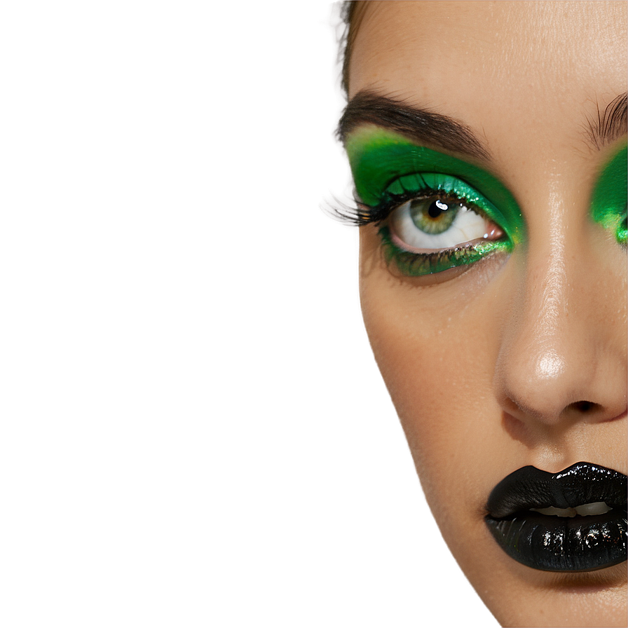 Green Eye With Dramatic Makeup Png 22 PNG Image