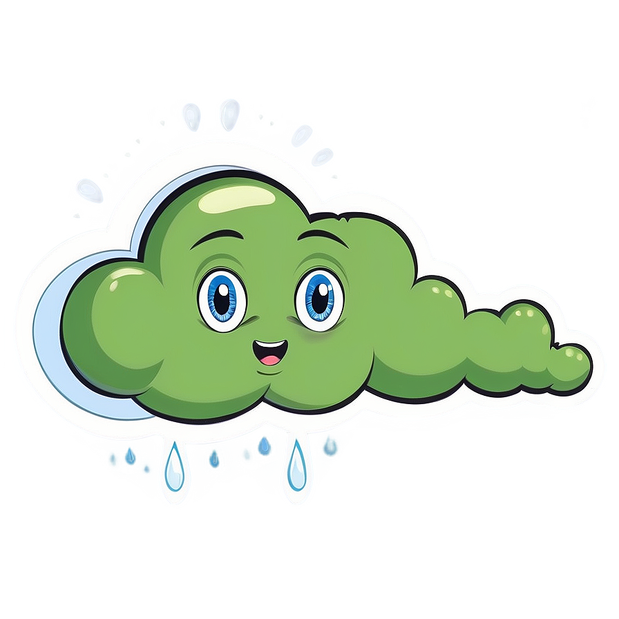 Green Fart Cloud Graphic Png Fep43 PNG Image