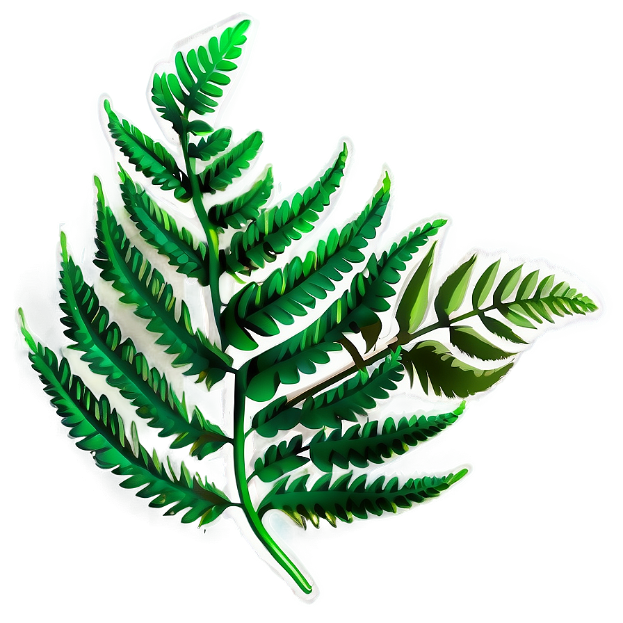 Green Fern Leaf Graphic Png 06282024 PNG Image