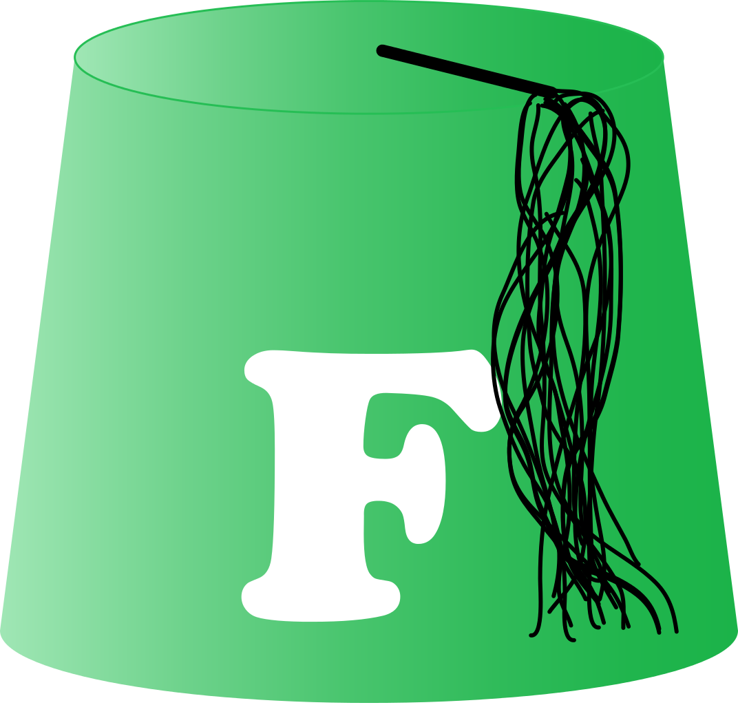 Green Fez Hat Illustration PNG Image