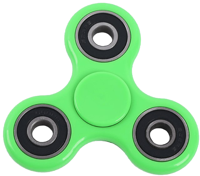 Green Fidget Spinner.png PNG Image