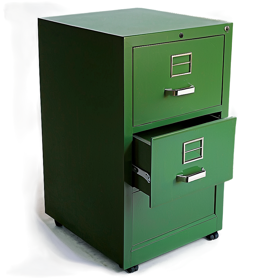 Green Filing Cabinet Png 06272024 PNG Image