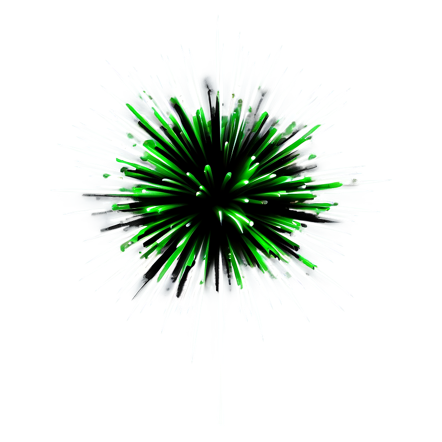 Green Firework Explosion Png Aqe78 PNG Image