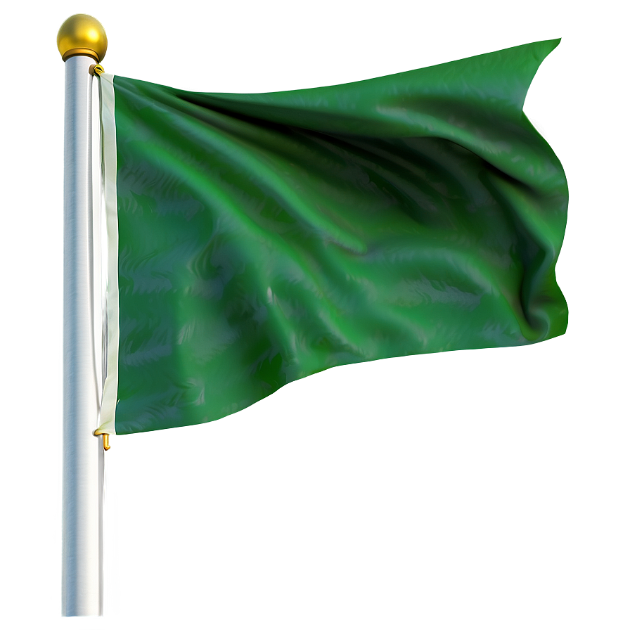 Green Flag C PNG Image