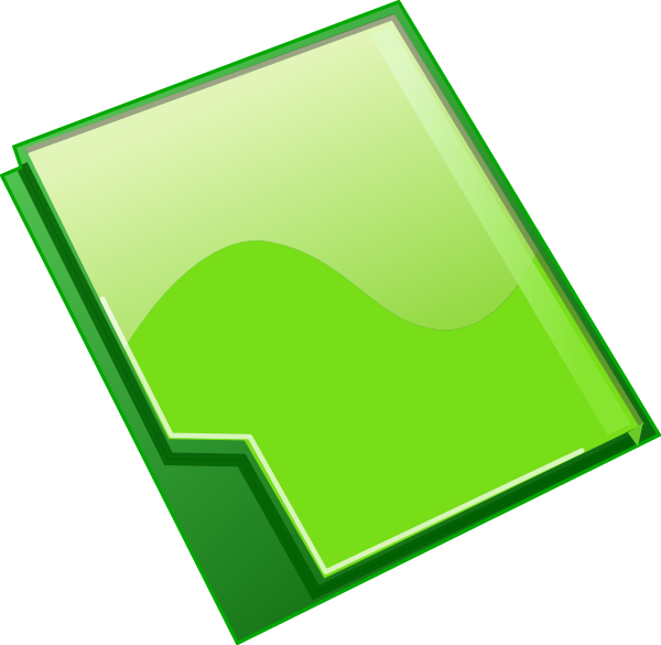 Green Folder Icon PNG Image