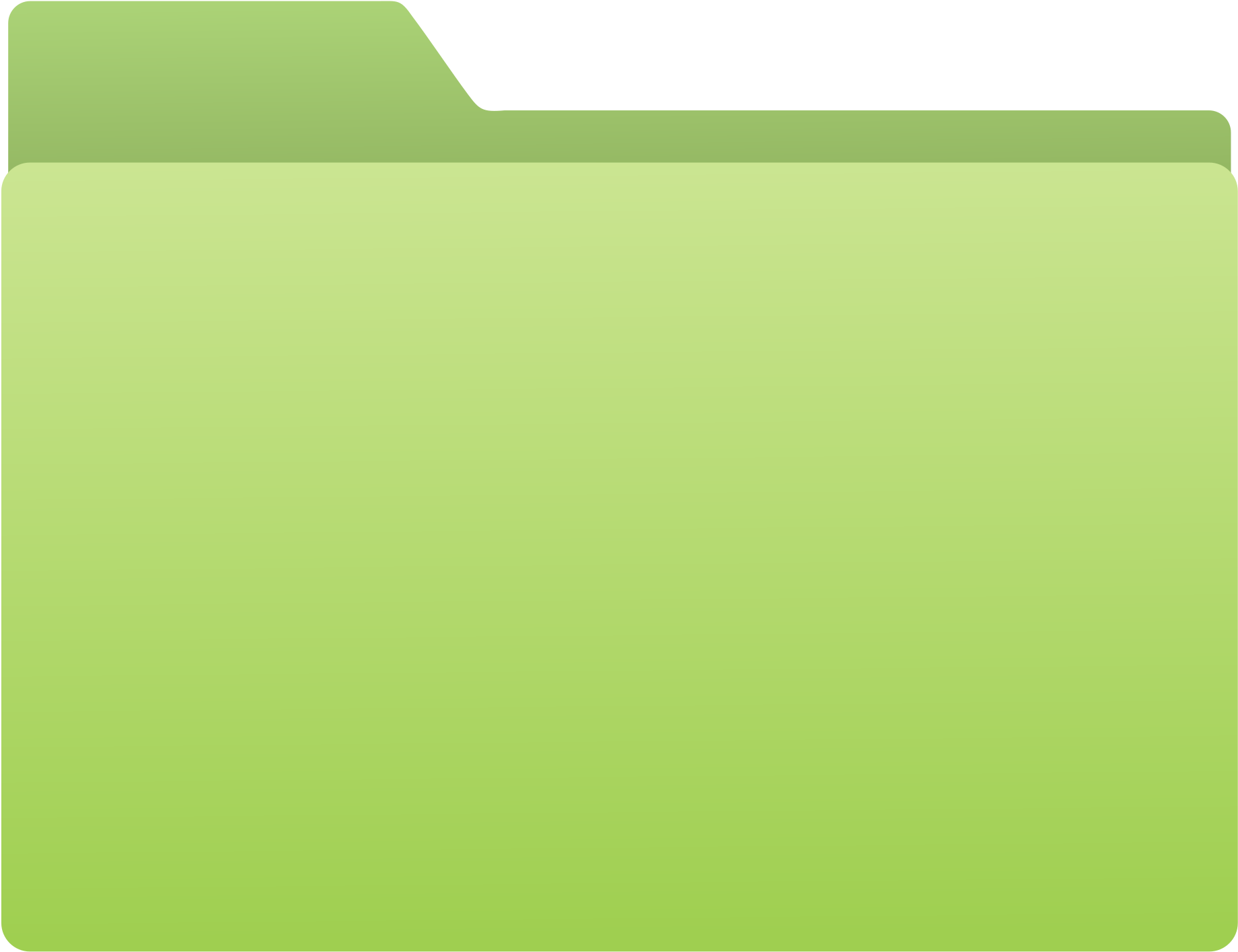 Green Folder Icon PNG Image