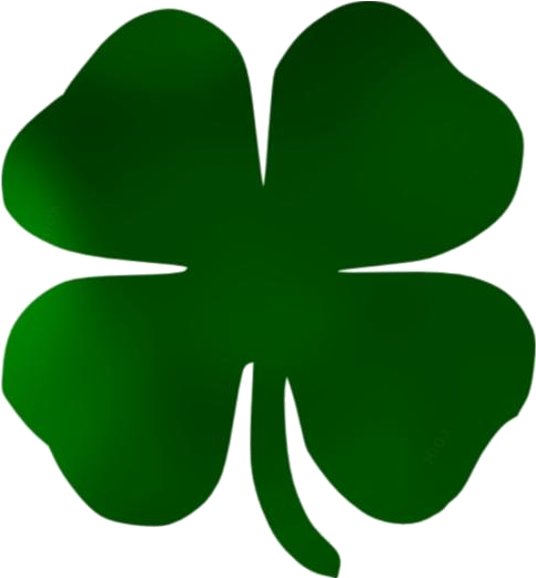 Green Four Leaf Clover.png PNG Image