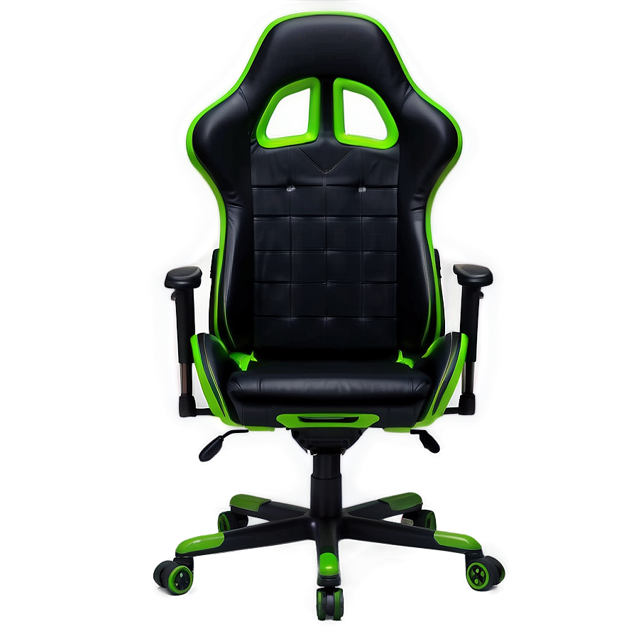 Green Gaming Chair Png Srx11 PNG Image