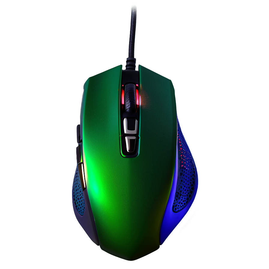 Green Gaming Mouse Png Qjj13 PNG Image