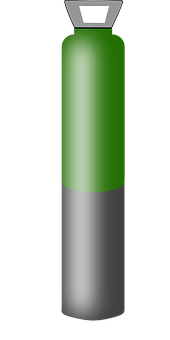 Green Gas Cylinder Icon PNG Image