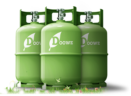 Green Gas Cylinders Branded Doowe PNG Image