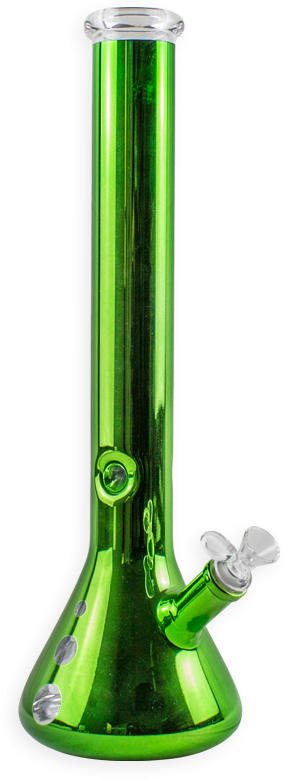 Green Glass Bong PNG Image