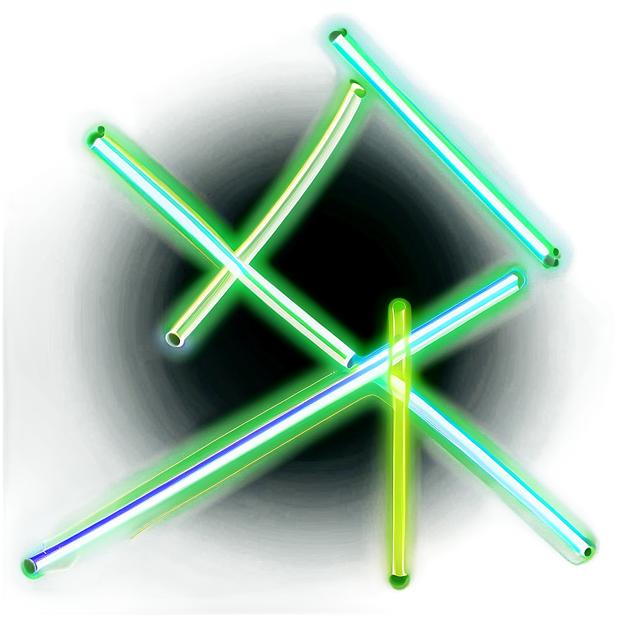 Green Glow Lines Png 75 PNG Image