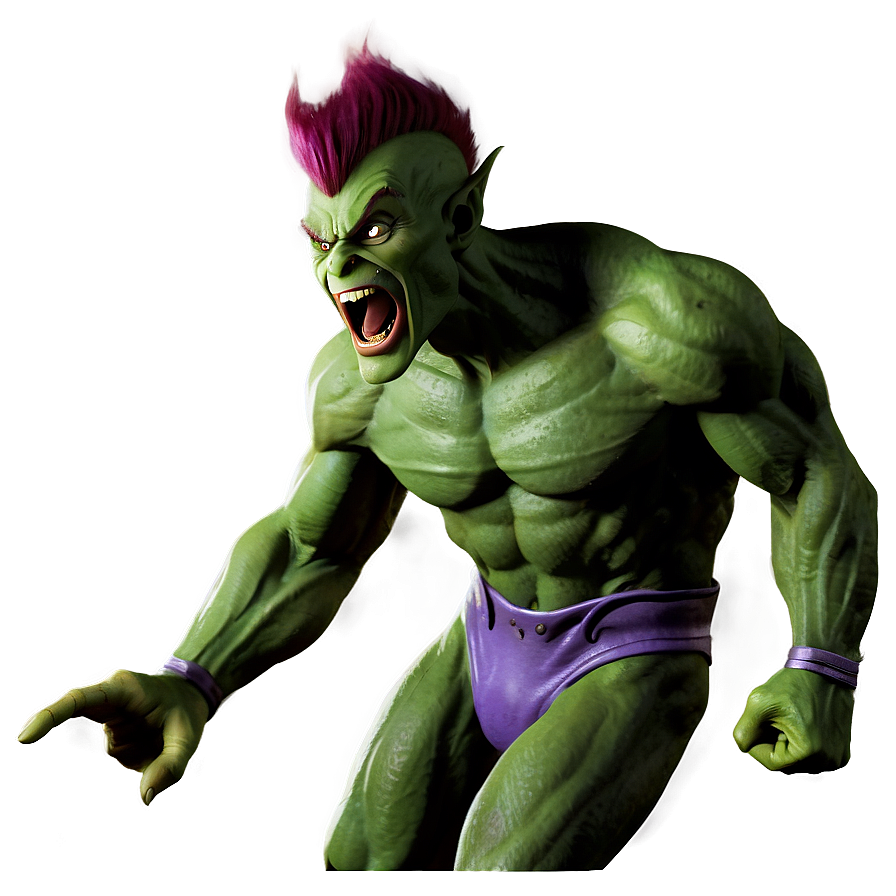 Green Goblin Roaring Png Maw PNG Image