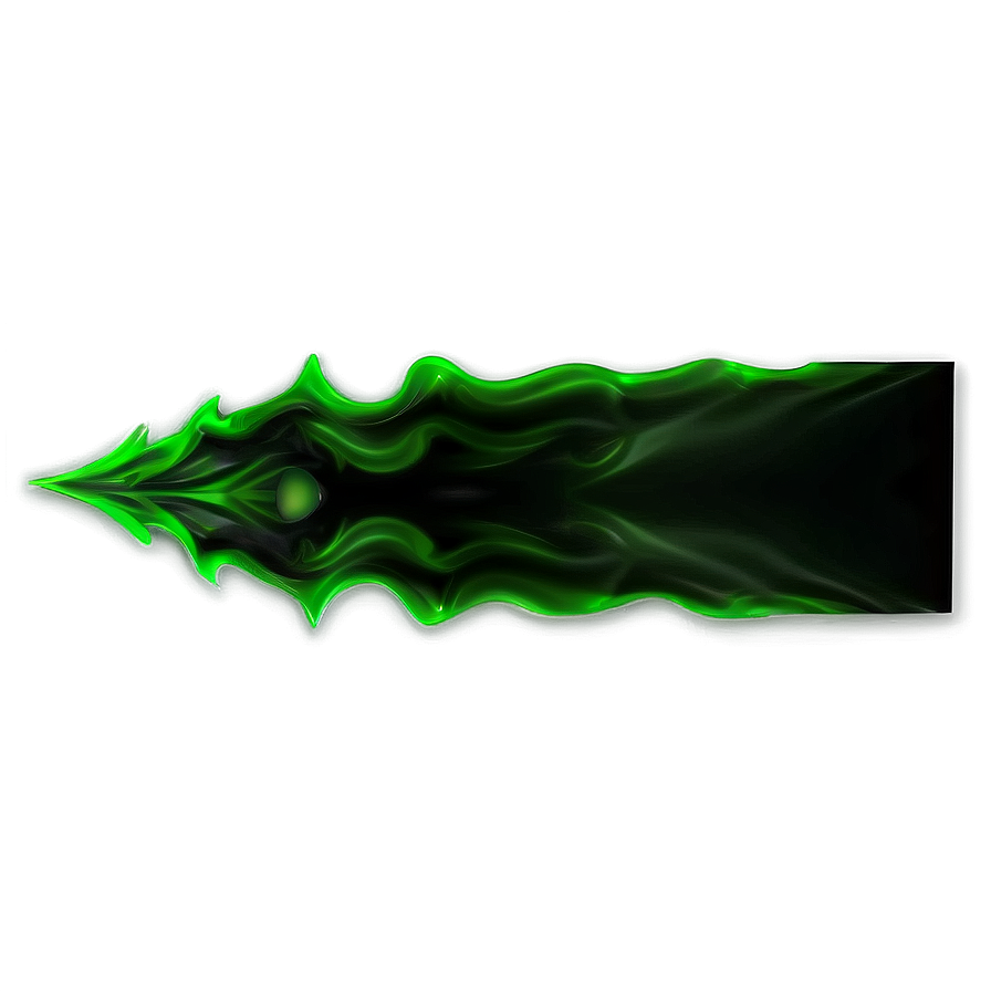 Green Gradient Flame Effect Png 39 PNG Image