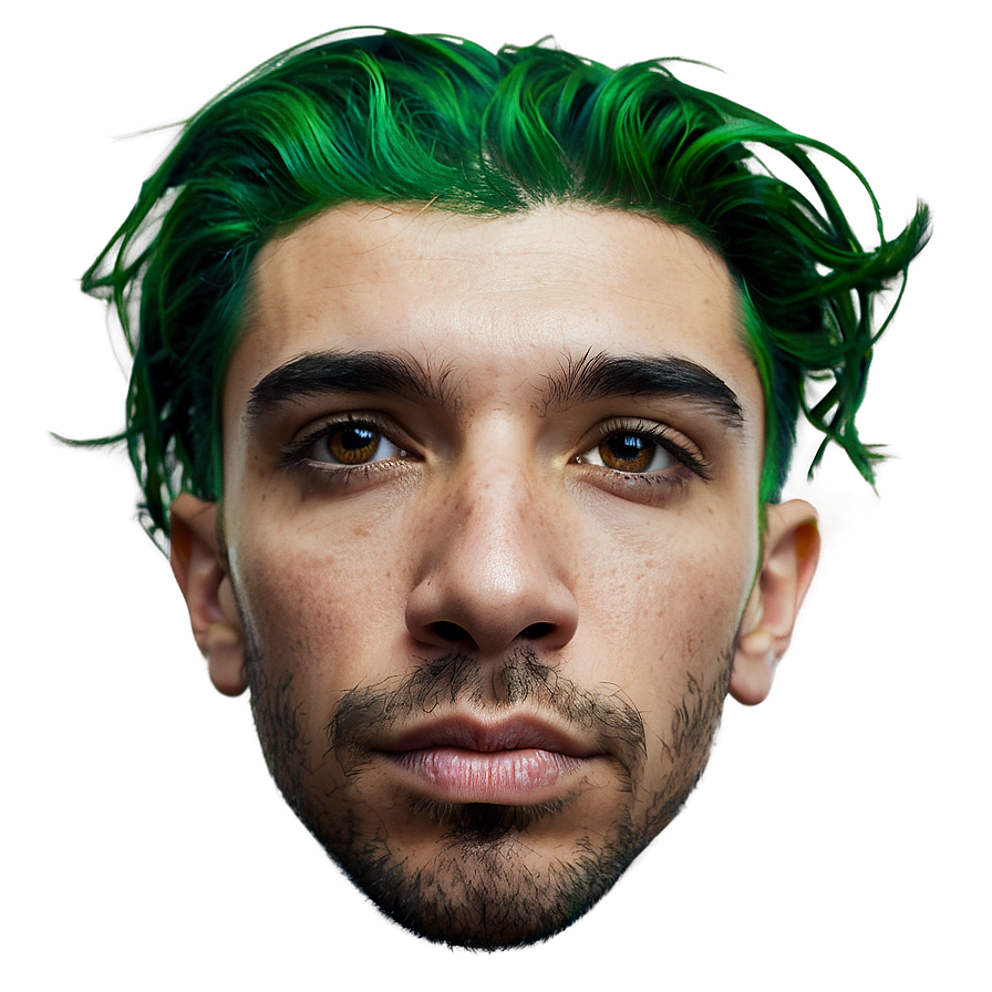 Green Hair Science Genius Png 06282024 PNG Image