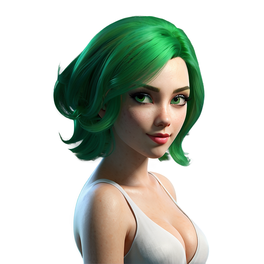 Green Hair Super Spy Png 06282024 PNG Image