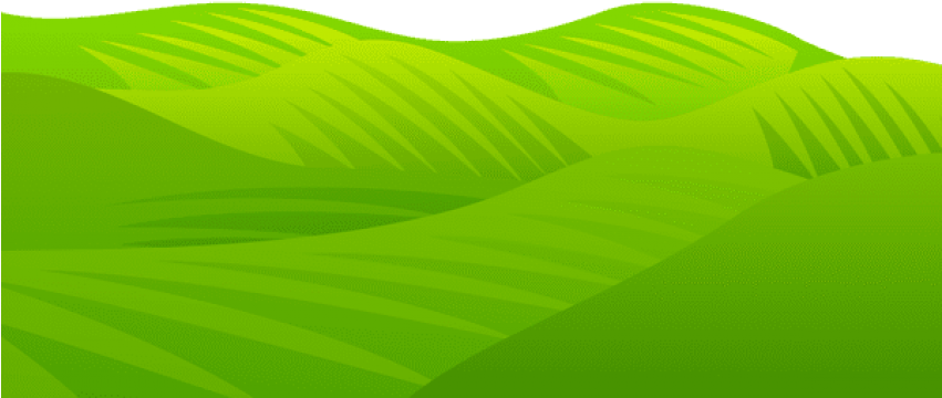 Green Hills Meadow Vector Illustration PNG Image