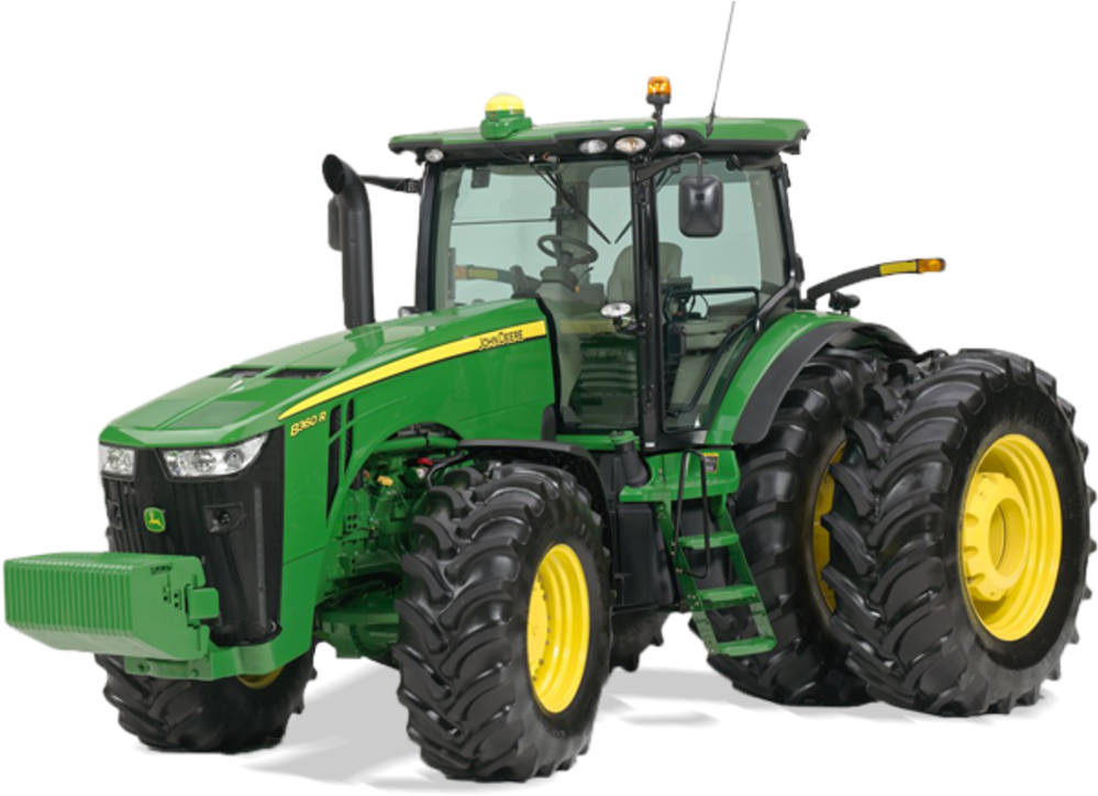 Green John Deere Tractor PNG Image