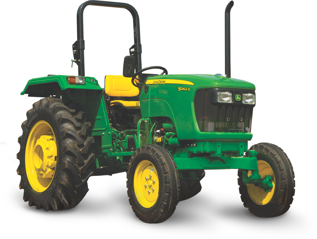 Green John Deere5042 D Tractor PNG Image