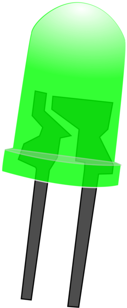 Green L E D Component PNG Image