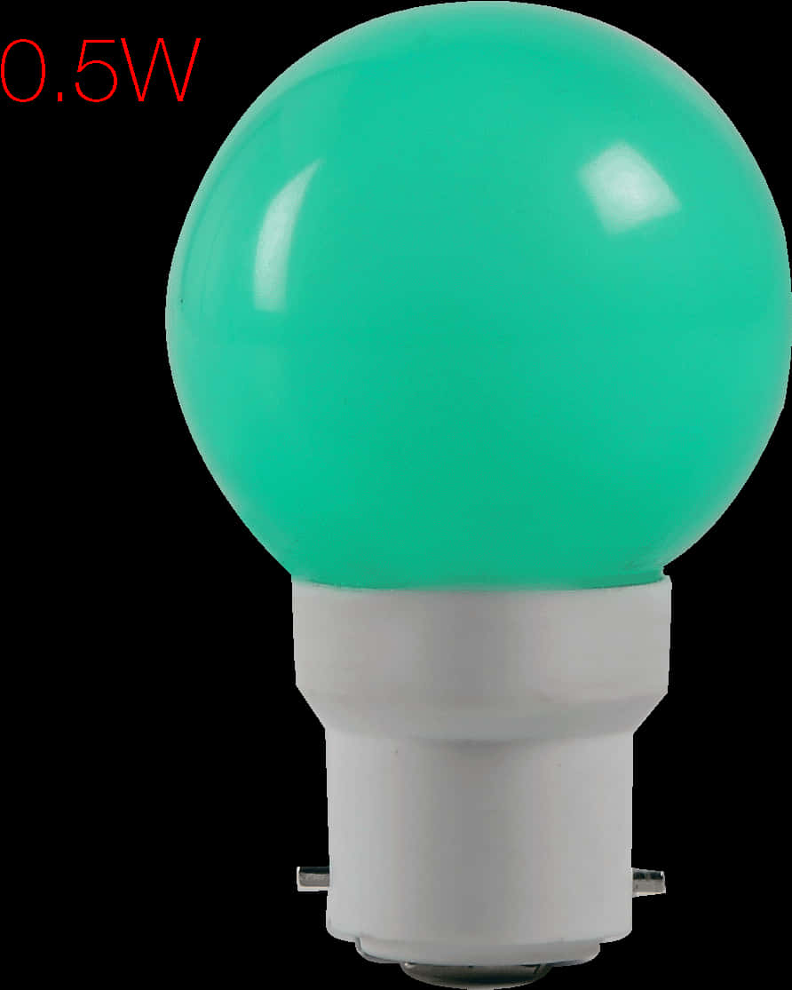 Green L E D Light Bulb05 W PNG Image