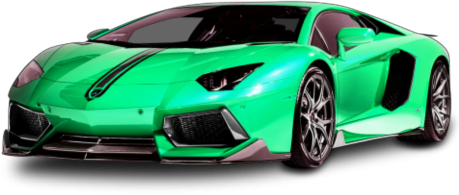 Green Lamborghini Aventador Side View H D PNG Image