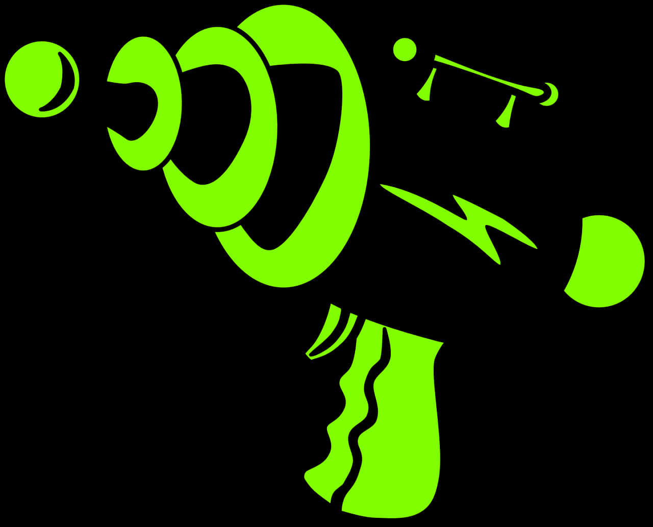 Green Laser Gun Icon PNG Image