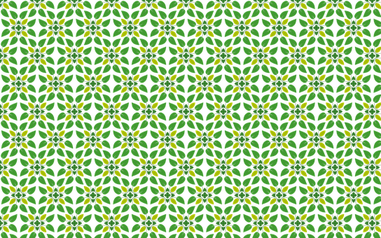 Green Leaf Pattern Background PNG Image