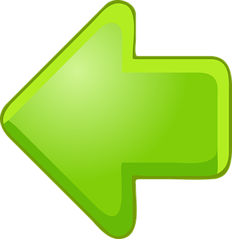 Green Left Arrow Icon PNG Image