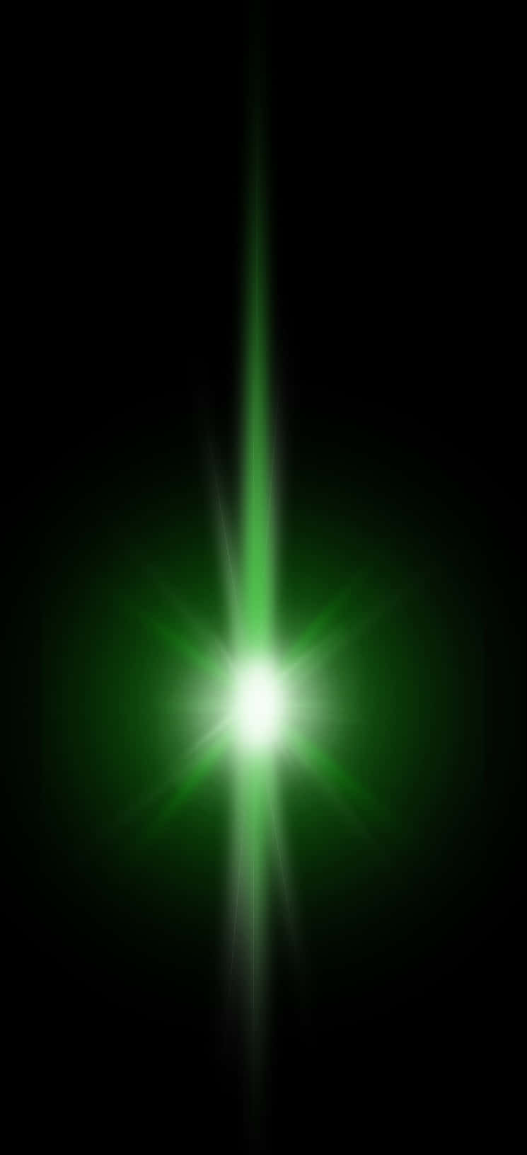 Green Lens Flare Effect PNG Image