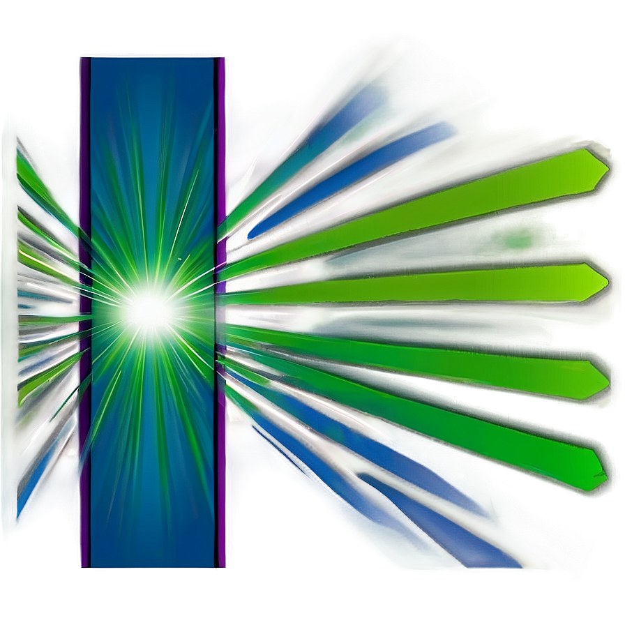 Green Light Burst Png Ulj PNG Image