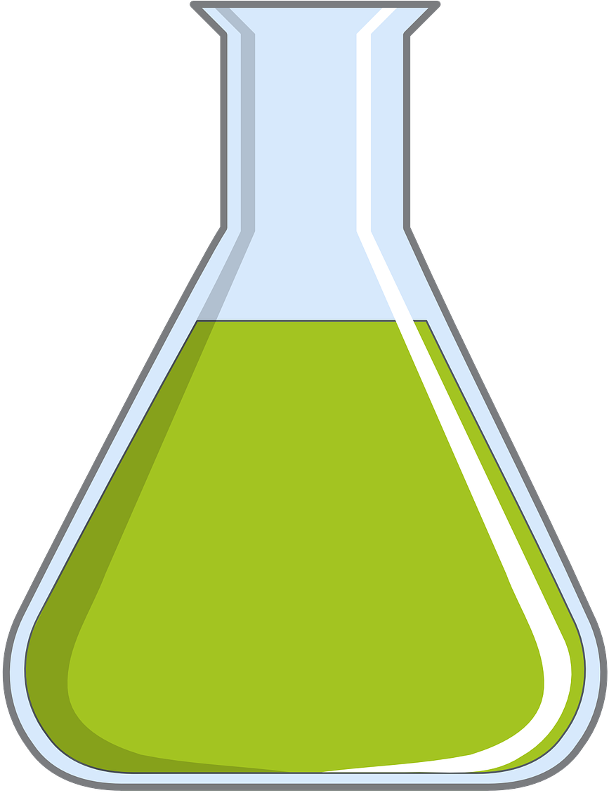 Green Liquidin Flask PNG Image