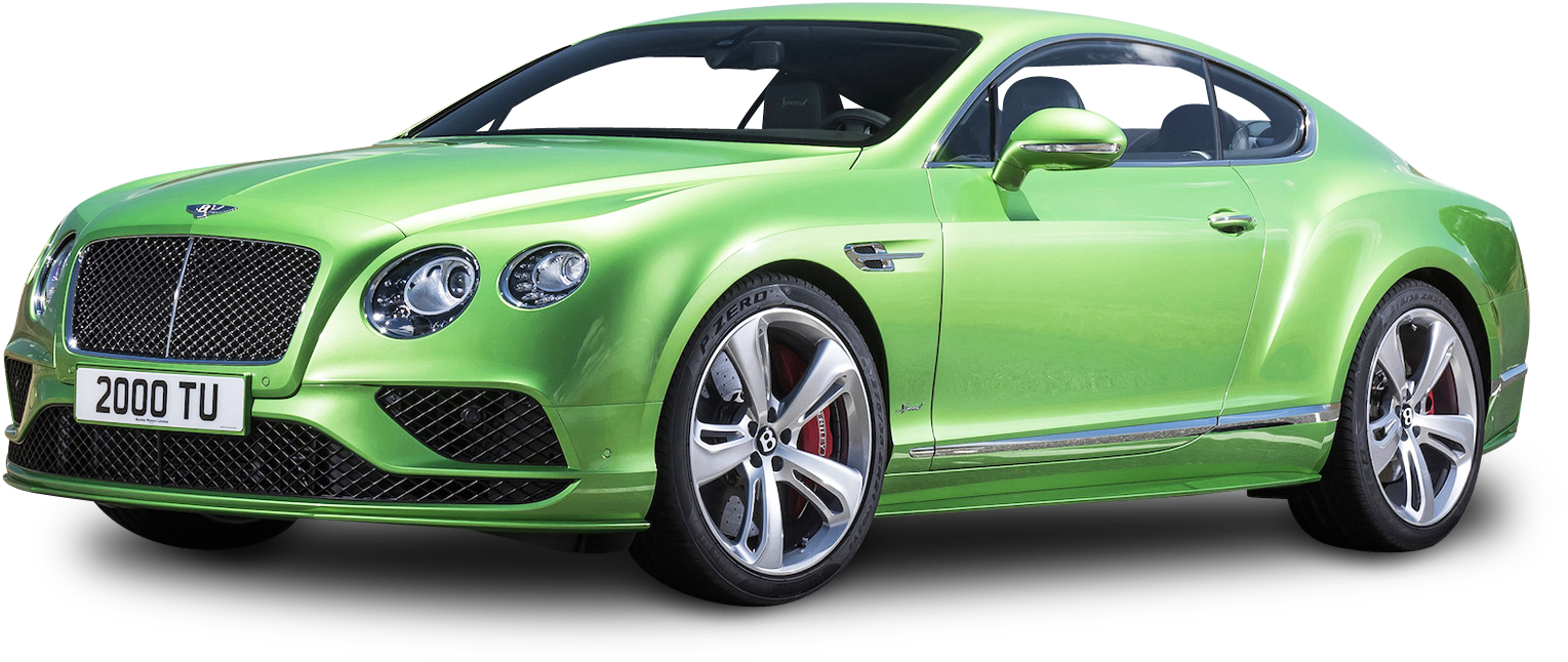 Green Luxury Coupe Car H D PNG Image