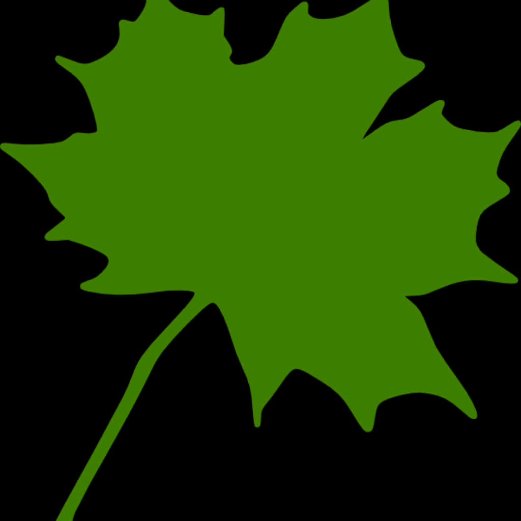 Green Maple Leaf Clipart PNG Image