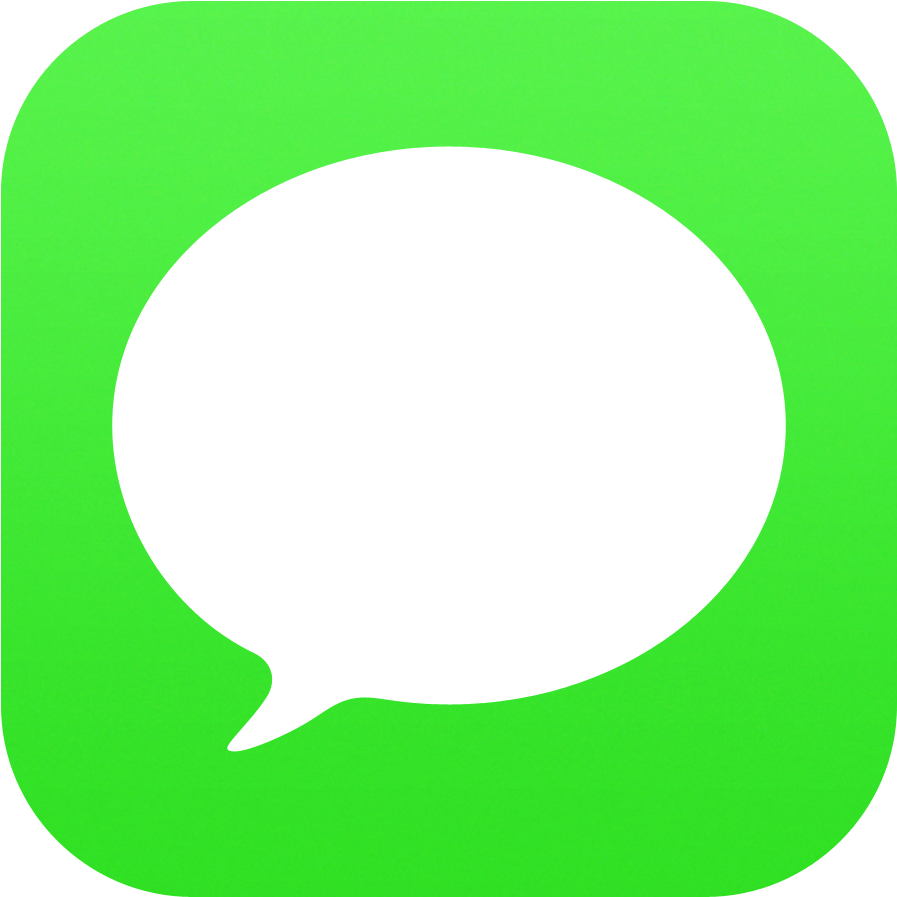 Green Message App Icon PNG Image