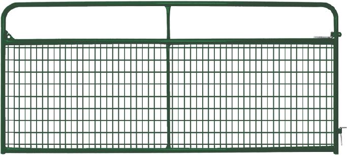 Green Metal Gate Design PNG Image